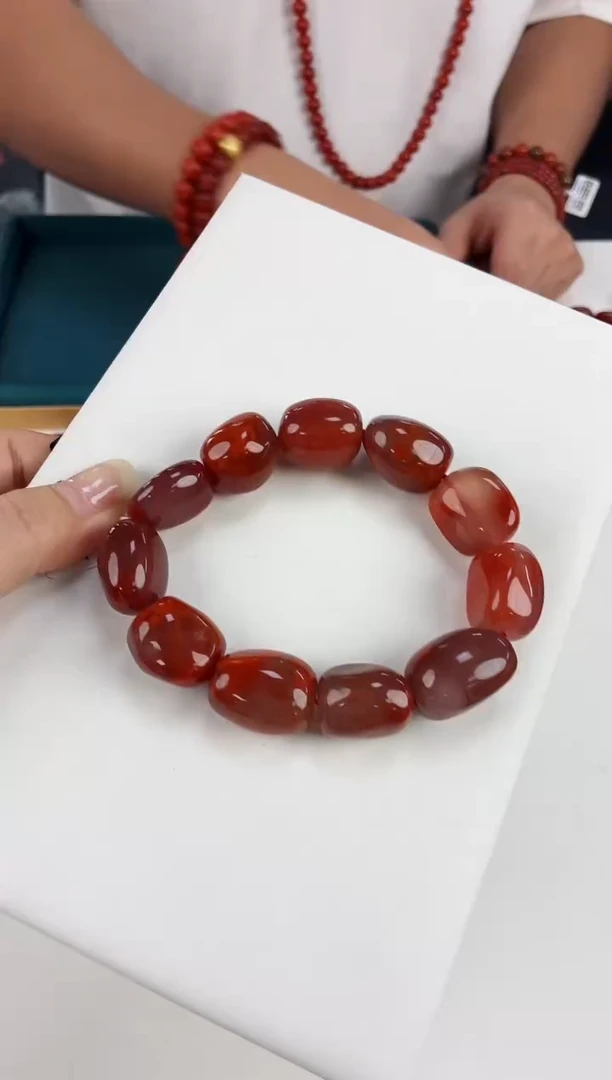 未镶嵌瓦西随型手串南红玛瑙一个/条