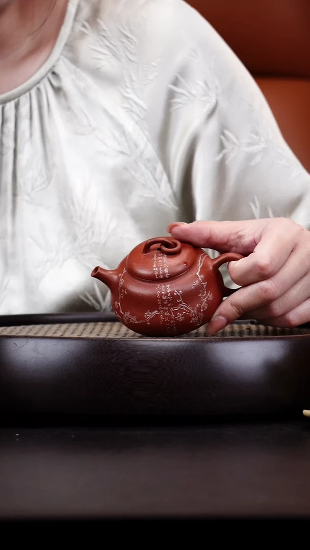 茶壶紫砂悦茗壶紫砂壶 27(绝红降坡)