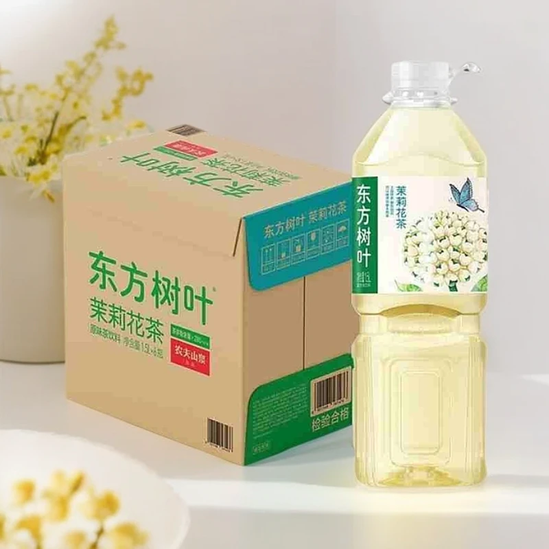 【次日达】新鲜日期 农夫山泉东方树叶茉莉花茶1.5L*6瓶夏日必备饮品