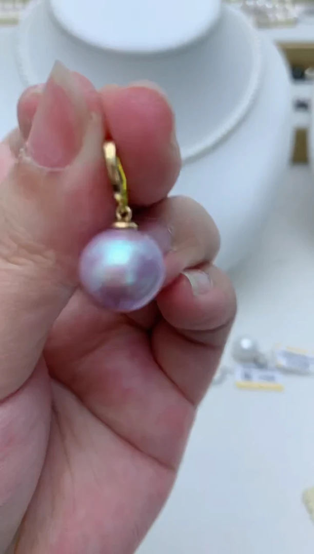 淡水珍珠银S925镶嵌颈饰e70