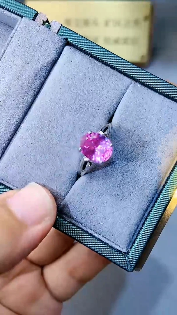 【闪购商品】彩色蓝宝石戒指银S925镶嵌321