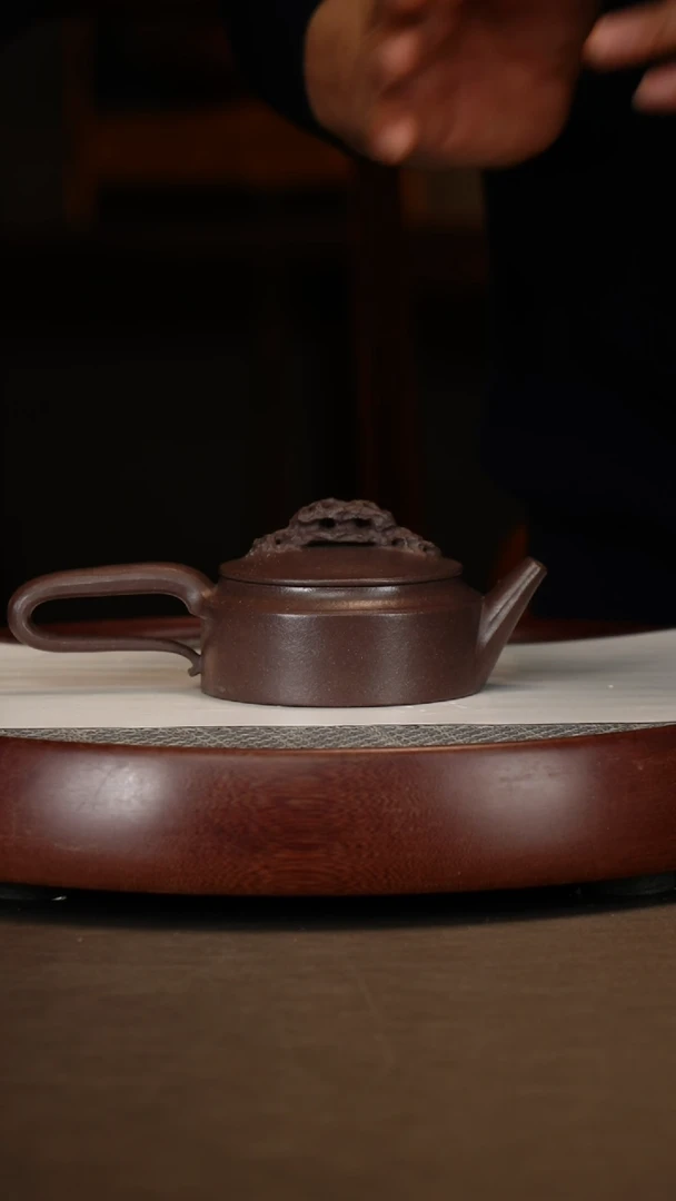 【闪购商品】紫砂茶壶古天青汉瓦+邵沛华280c盖碗两个