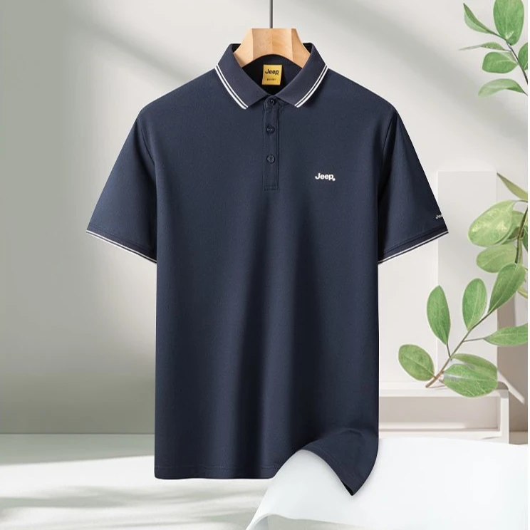 JEEP吉普男士凉感POLO短袖夏季新款索罗娜商务翻领休闲T恤速干