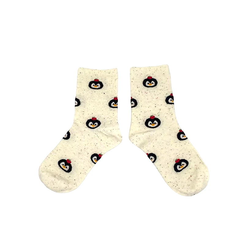 Child'sview高品质卡通企鹅少女袜学生中筒袜可爱风5SW82AR201FO