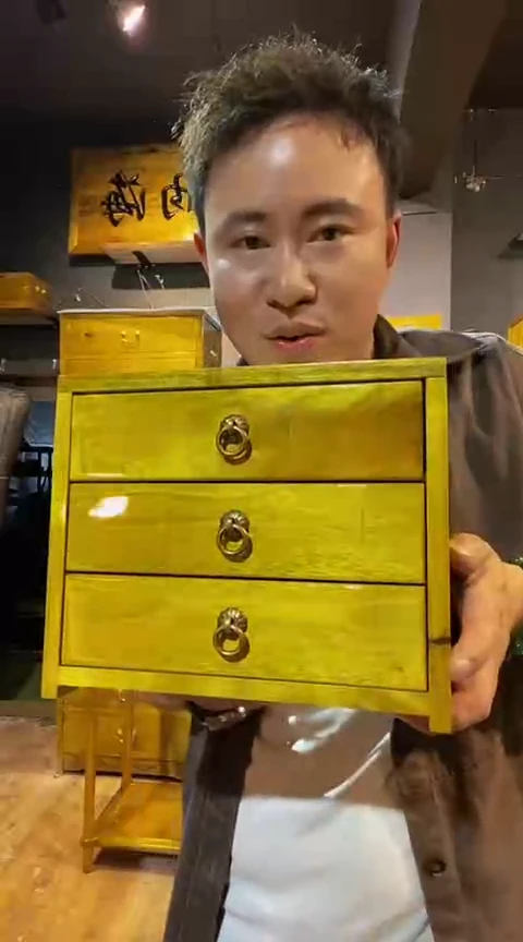 金丝楠金丝楠木制品三抽一个