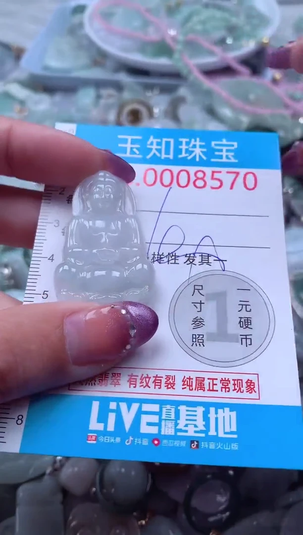 翡翠未镶嵌吊坠(不含链)8570