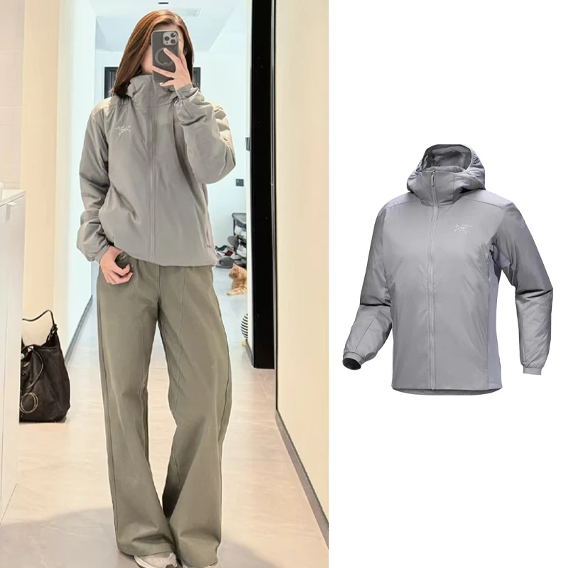 ARC'TERYX/始祖鸟ATOM hoody刺绣Logo防风防水保暖棉服 M