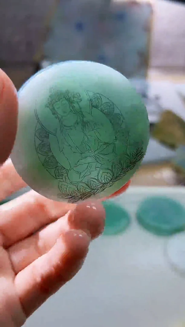 裸石翡翠天然翡翠A货余 南 917