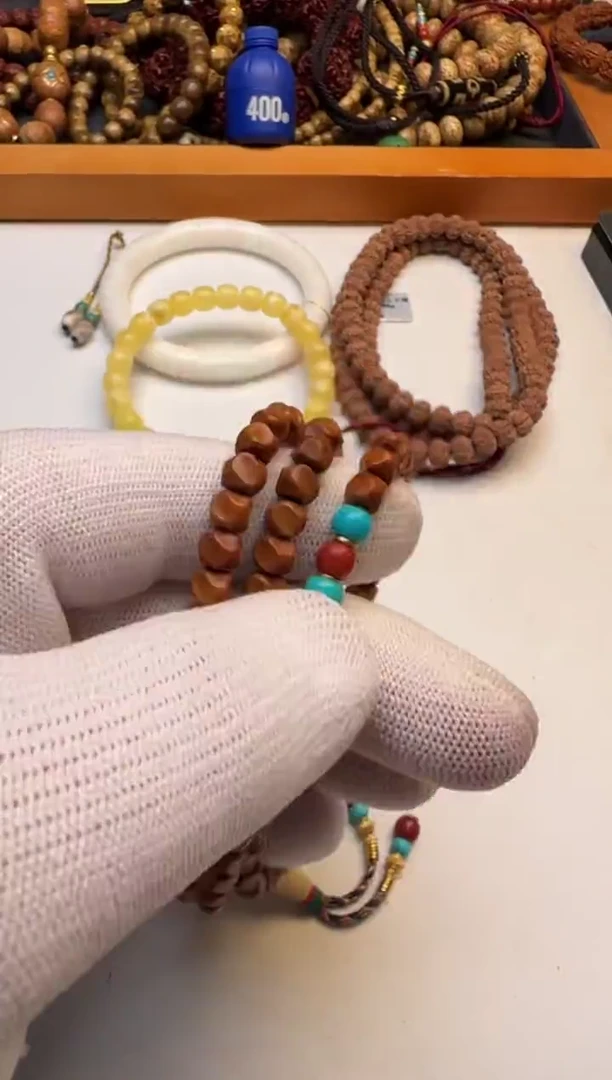 橄榄核手串核尖无相108脖挂