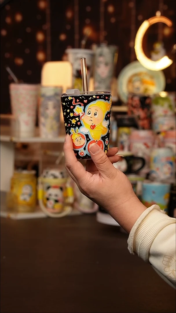 （玉泥）景德镇手工手绘文创陶瓷杯