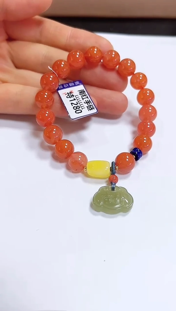 颈饰未镶嵌南红玛瑙手链10