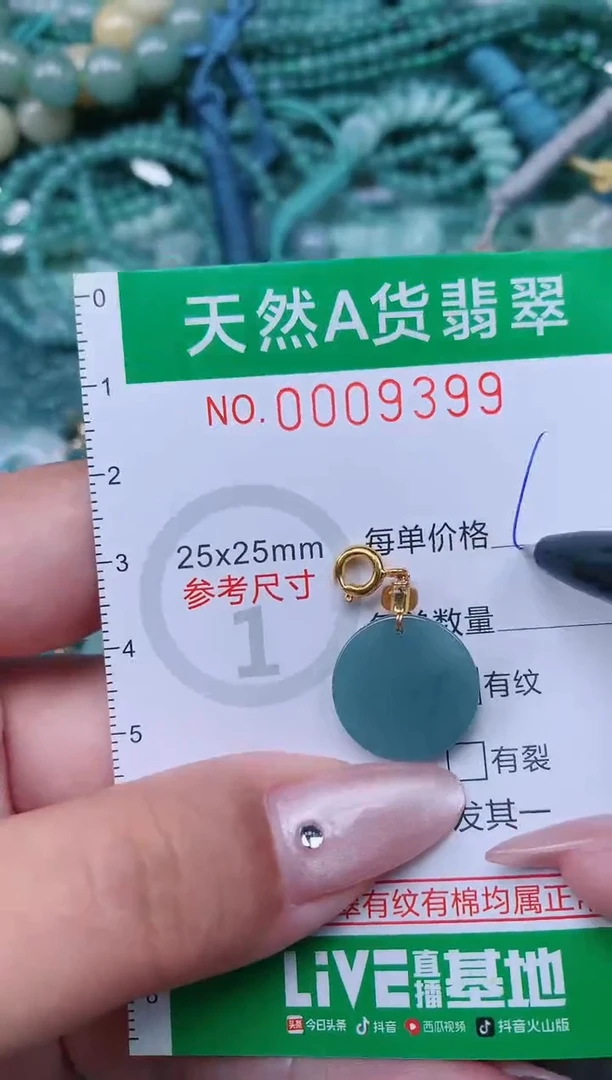 翡翠未镶嵌颈饰.0009399