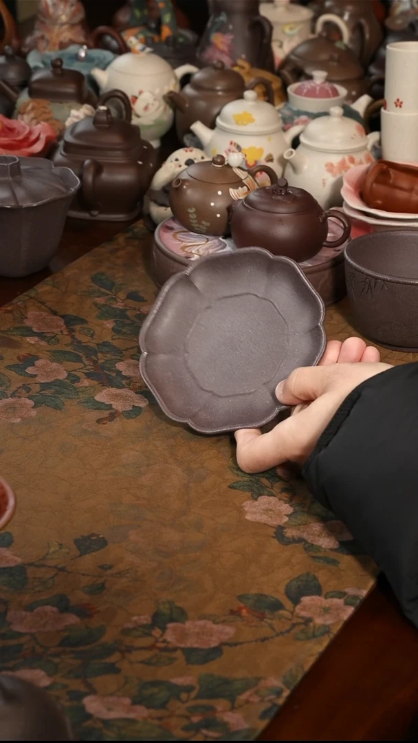 茶壶紫砂天青小杯垫