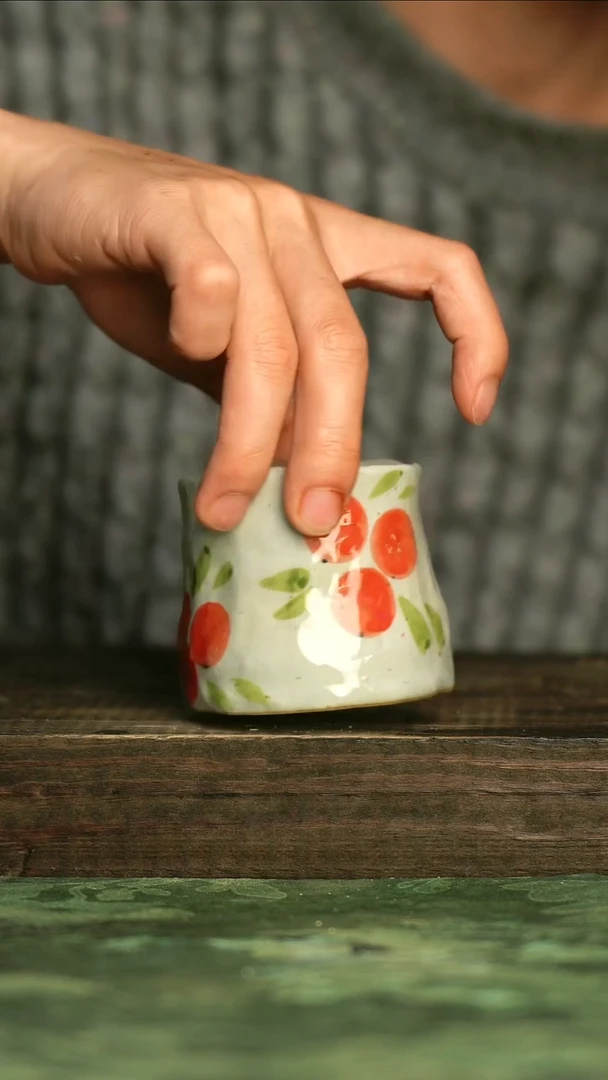 青诗集手工手绘瓷器