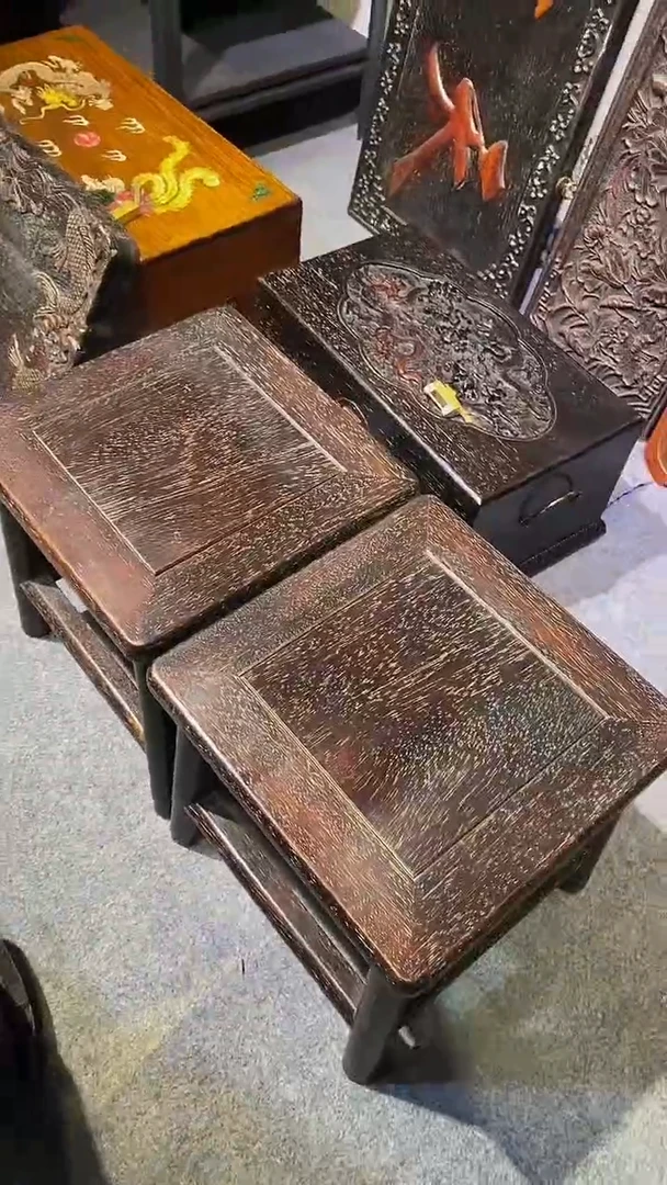 木紫檀木雕一物一拍