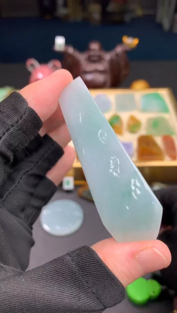 未镶嵌定制翡翠离****叶天然翡翠裸石