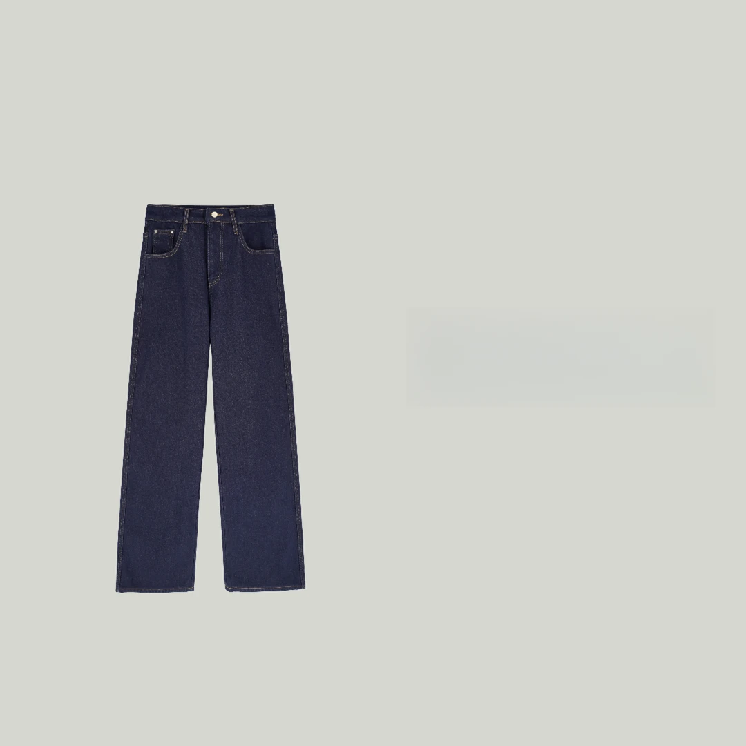 zhang&bai24AW定制 | 【豹纹牛仔】秀场款 复古怀旧加绒解构牛仔裤