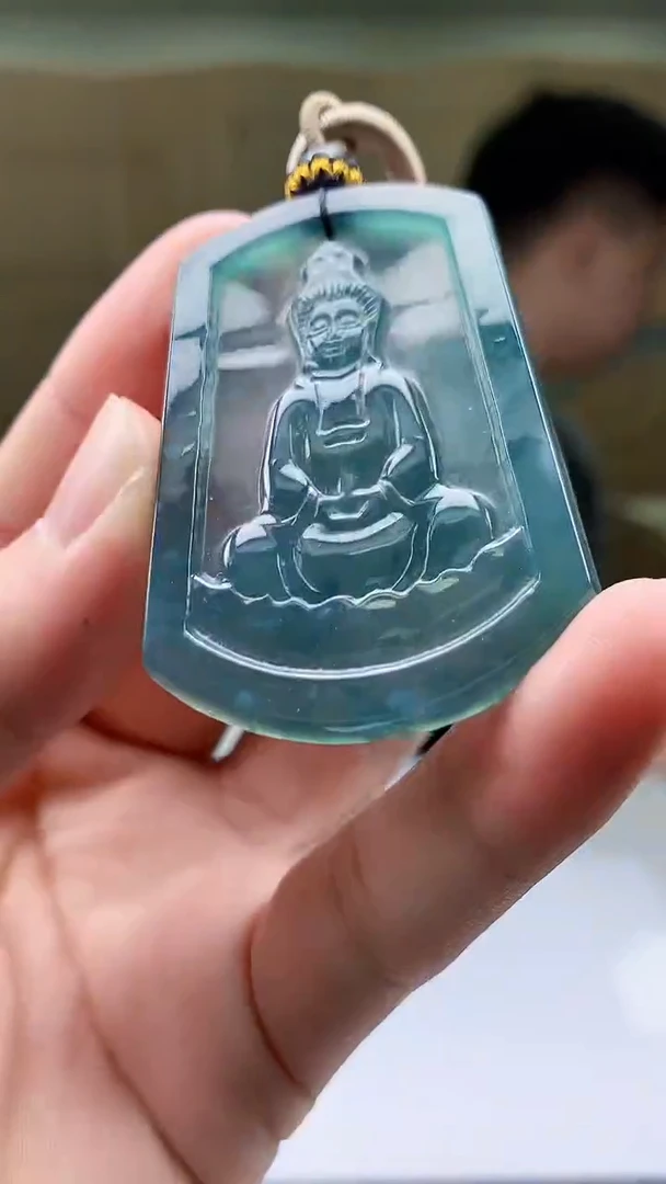 【闪购商品】定制翡翠未镶嵌4917bb-毛货挂件53