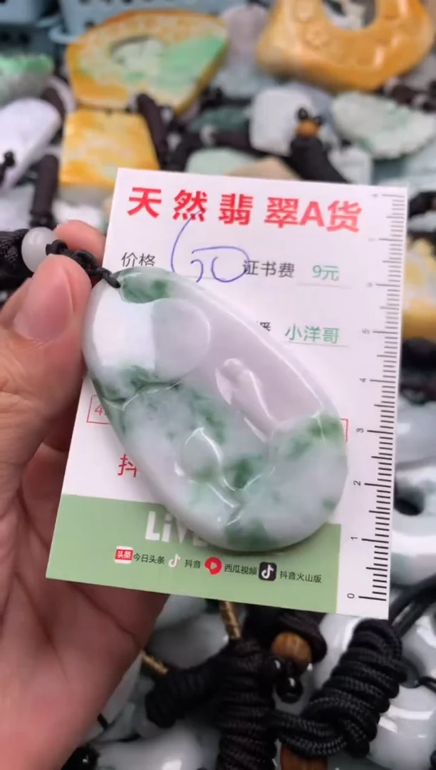 翡翠未镶嵌吊坠(不含链)1