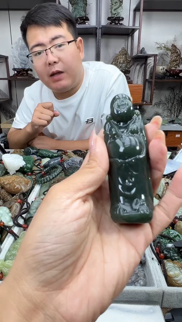 和田玉未镶嵌摆件1