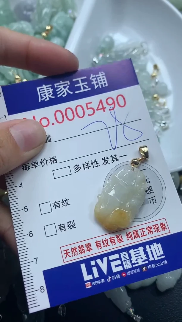 吊坠(不含链)未镶嵌翡翠5490