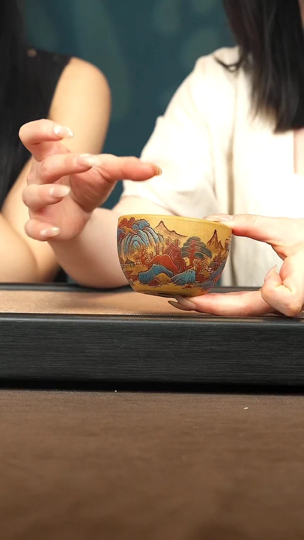 茶壶紫砂【山水杯】