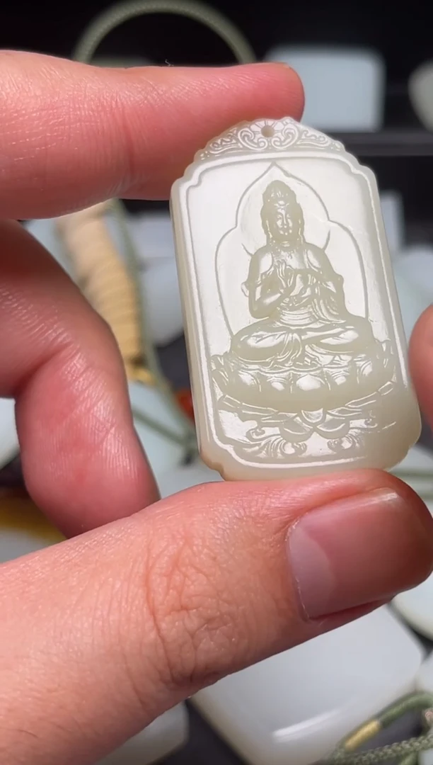 和田玉未镶嵌颈饰66