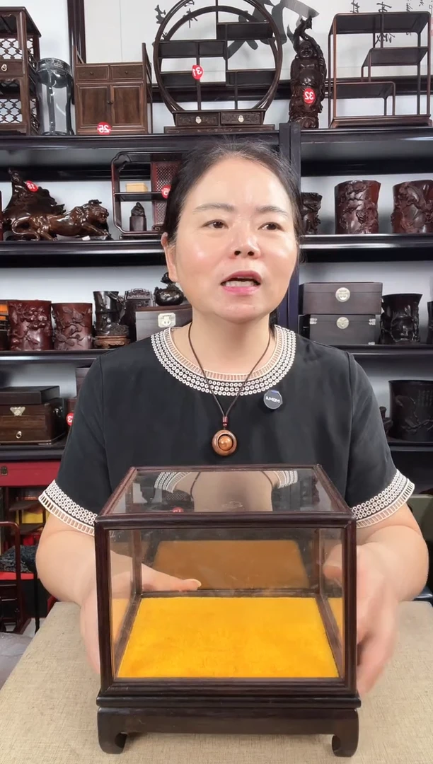 木玻璃罩1号老李红木工艺品