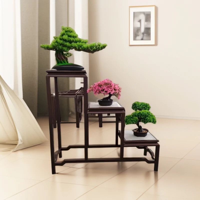 多连台铝合金花架多功能鱼缸架庭院户外阳台绿植盆景架置物架