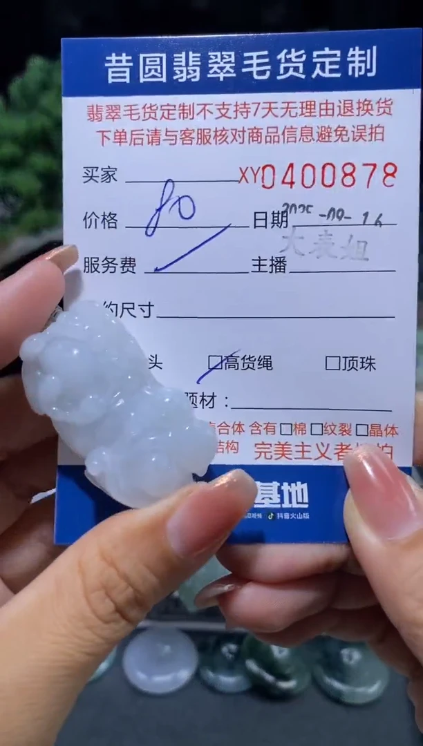 颈饰未镶嵌翡翠翡翠400878
