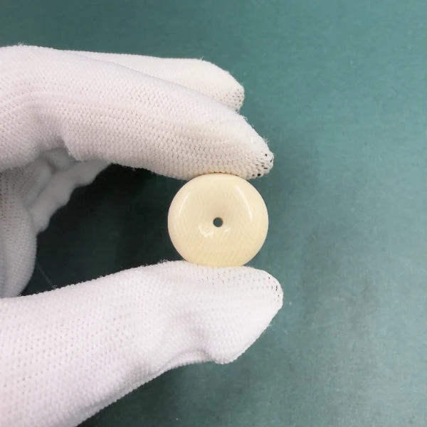 B6331天然猛犸牙平安扣 支持鉴定 假一罚四