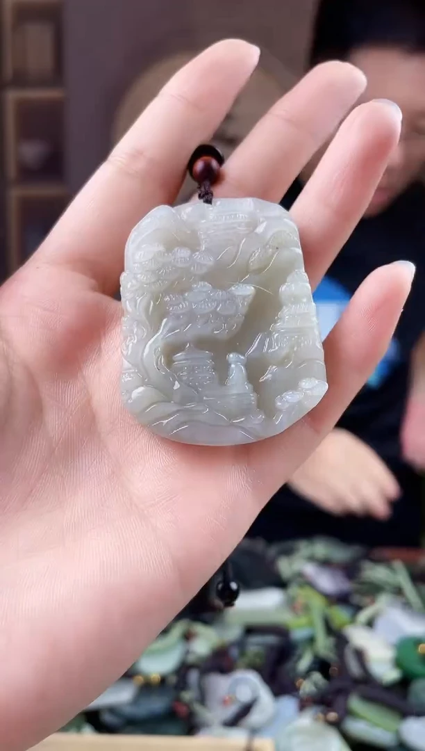未镶嵌和田玉挂件拍一发一，