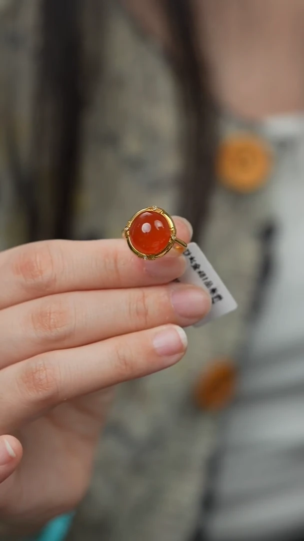 未镶嵌R22（多样性发一件）南红玛瑙戒指