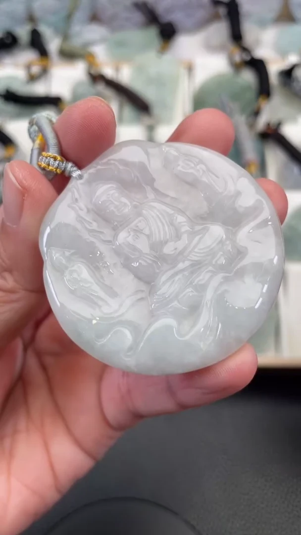 颈饰未镶嵌翡翠天然缅甸翡翠A货184