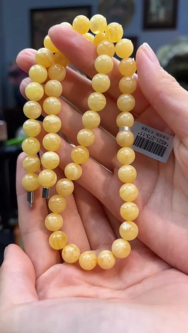 蜜蜡颈饰未镶嵌项链