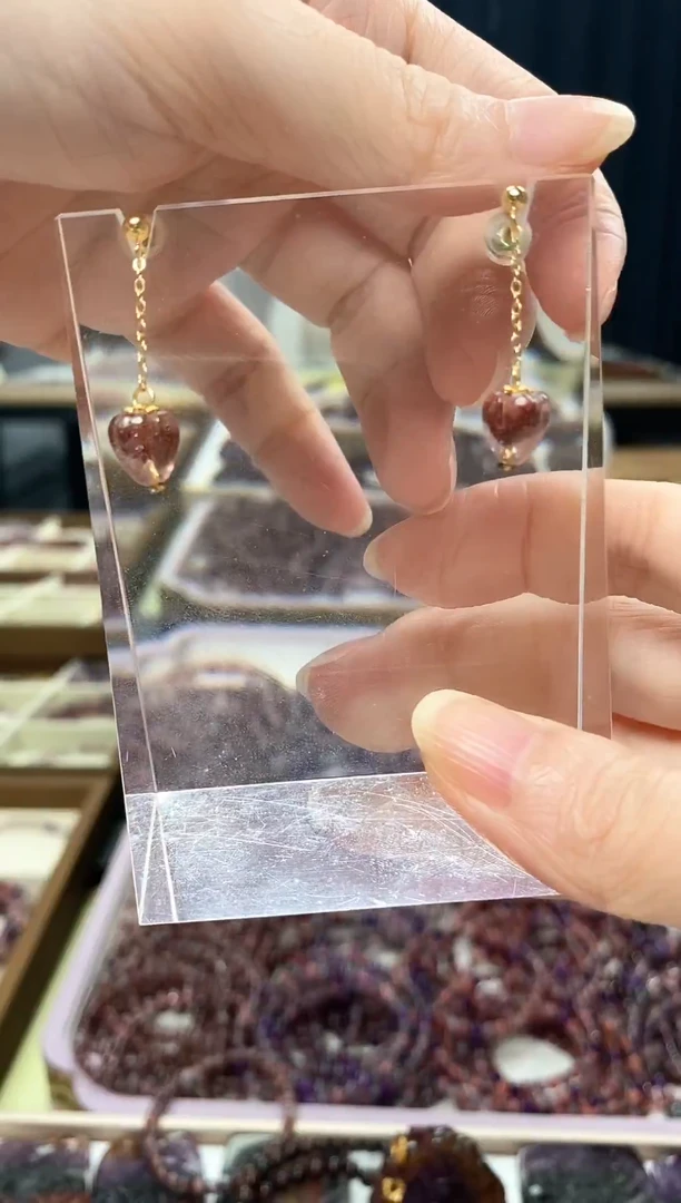 未镶嵌耳钉水晶超七 多样性发一