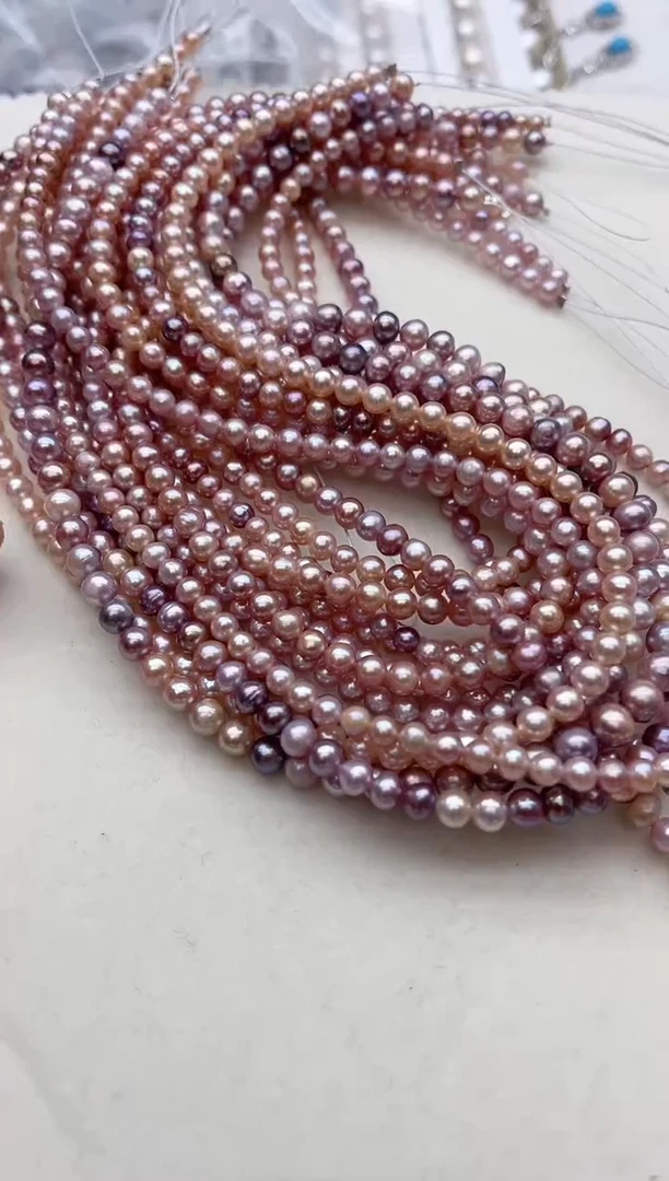 项链未镶嵌淡水珍珠多样性发其一，非无暇