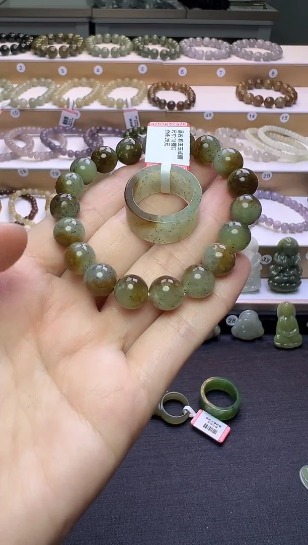 颈饰未镶嵌和田玉322号链接18圈口  卡12mm