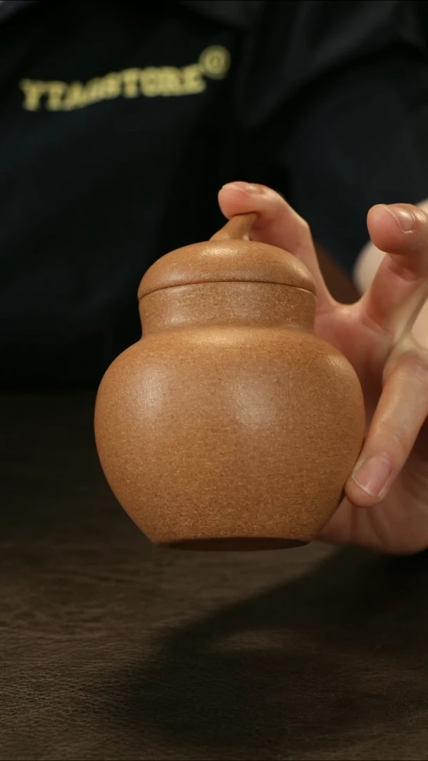 紫砂茶叶罐直播福利五彩段葫芦罐