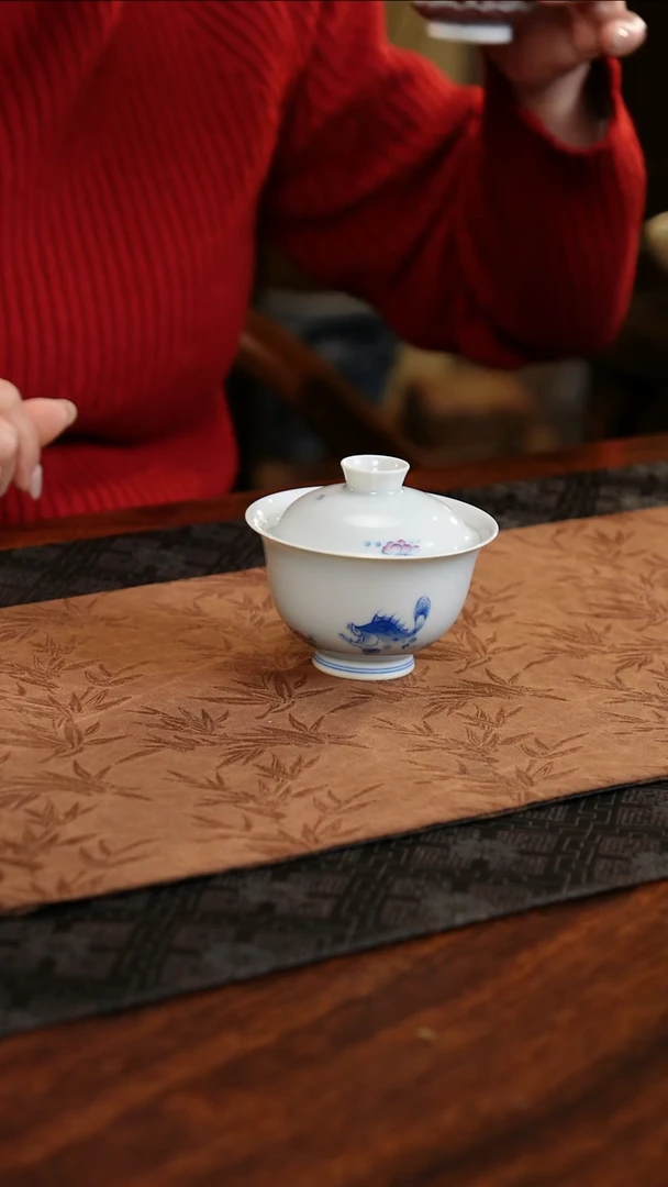 【闪购商品】杯子聚澜堂以和为贵两才盖碗