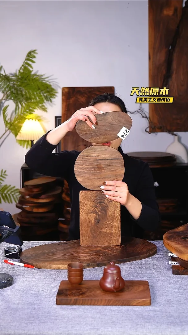 木北美黑胡桃原木.干裂疤结不属于商品质量问题完美主义者慎拍