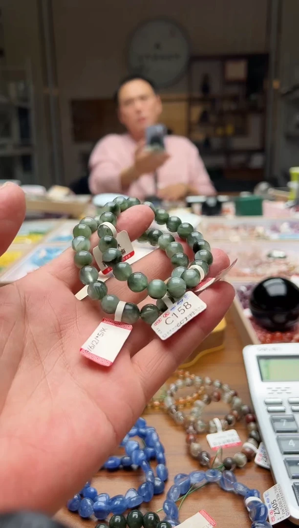 未镶嵌手链水晶绿发晶011 多样性发一
