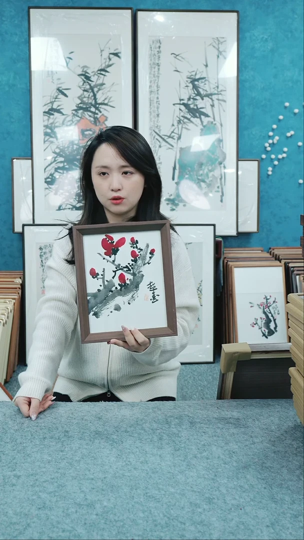 【闪购商品】国画10寸郑志超老师木质摆台