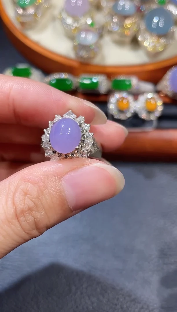 未镶嵌戒指翡翠蛋面