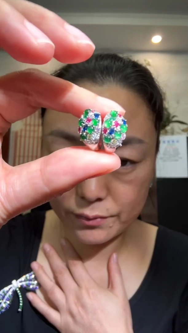 颈饰银S925镶嵌翡翠【多样性发其一】00002614