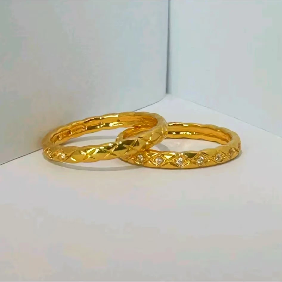 【质检发货】MR窄版菱格戒指百搭时尚