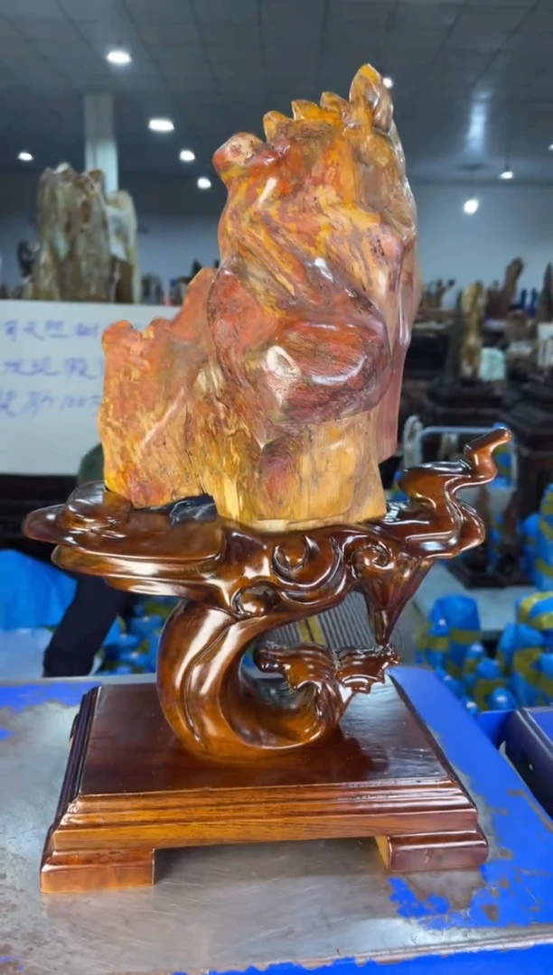 未镶嵌摆件硅化玉45