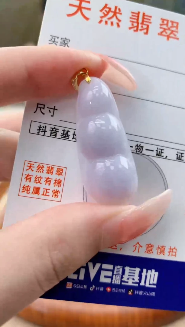 颈饰未镶嵌翡翠天然A货翡翠挂件
