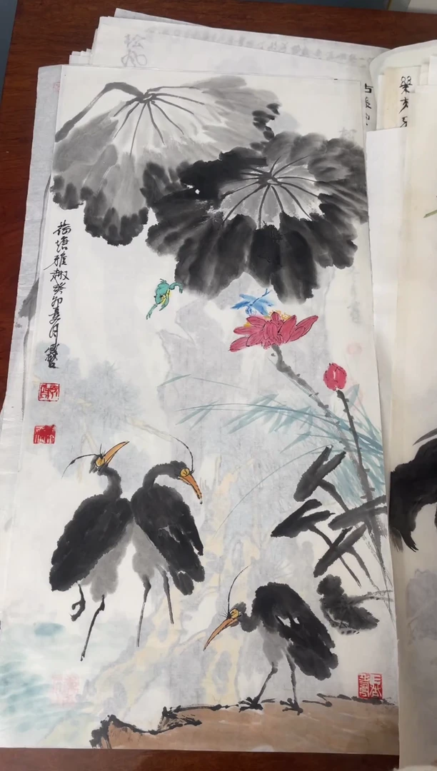 国画国画山水花鸟作品