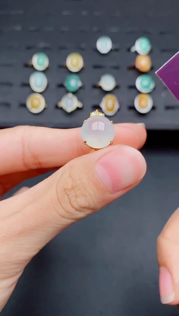 银S925镶嵌戒指翡翠11